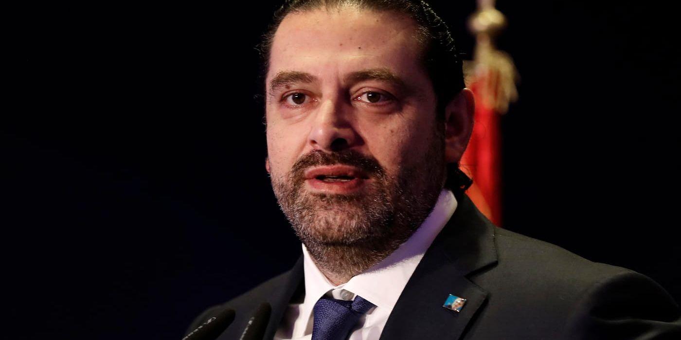 Libanons premiärminister Saad al-Hariri sitter kvar. Arkivbild.