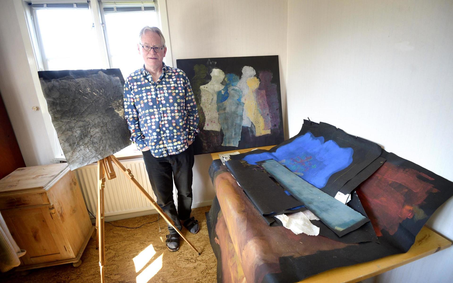 Göran Pettersson hoppas att han snart kommer till ro så att han kan börja måla igen.