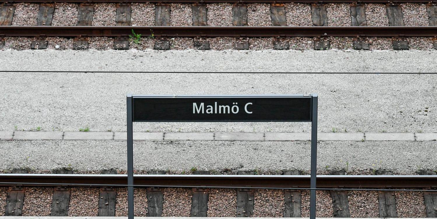Det var stopp i all tågtrafik mellan Malmö central och Köpenhamn under 1,5 timme på torsdagseftermiddagen. Arkivbild.