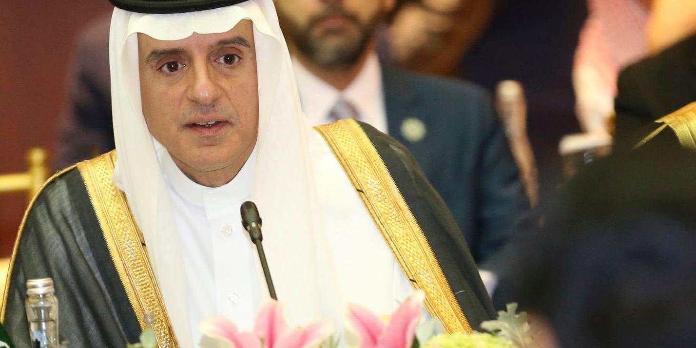 Saudiarabiens utrikesminister Adel al-Jubeir. Arkivbild.