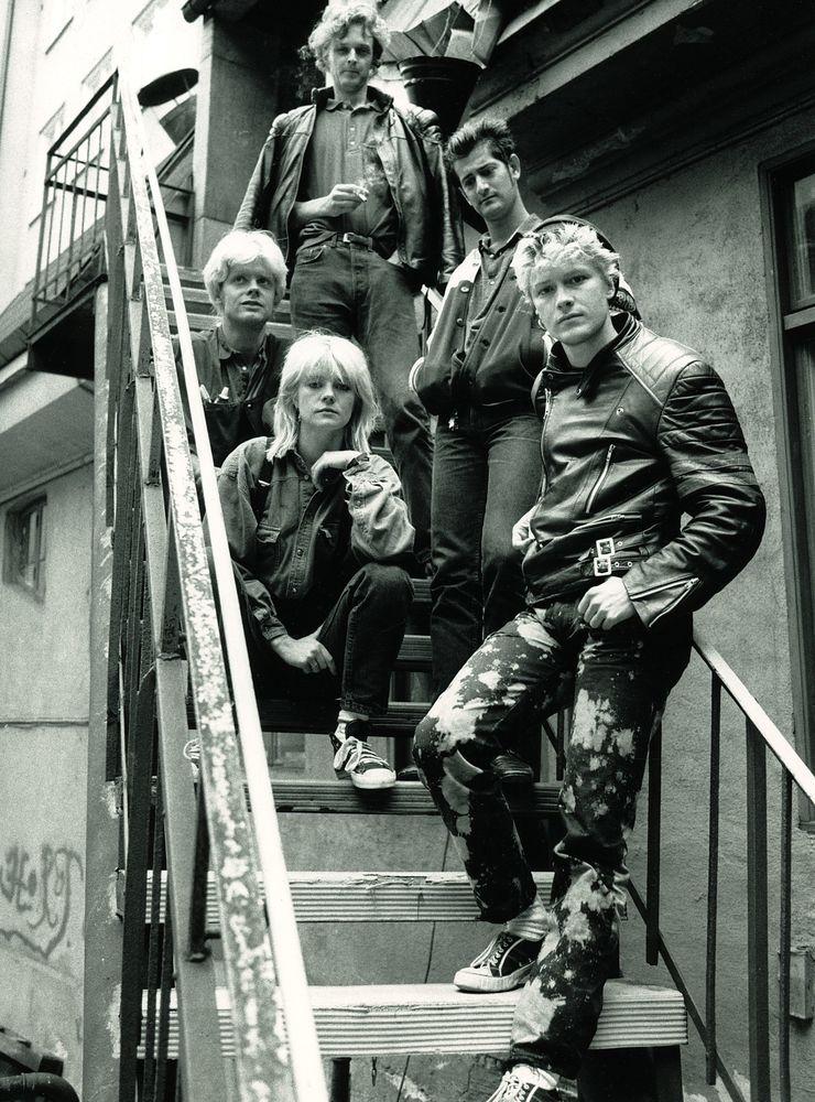 Örebrobandet Lolita Pop i samband med första albumet med låtar på engelska, 1987.