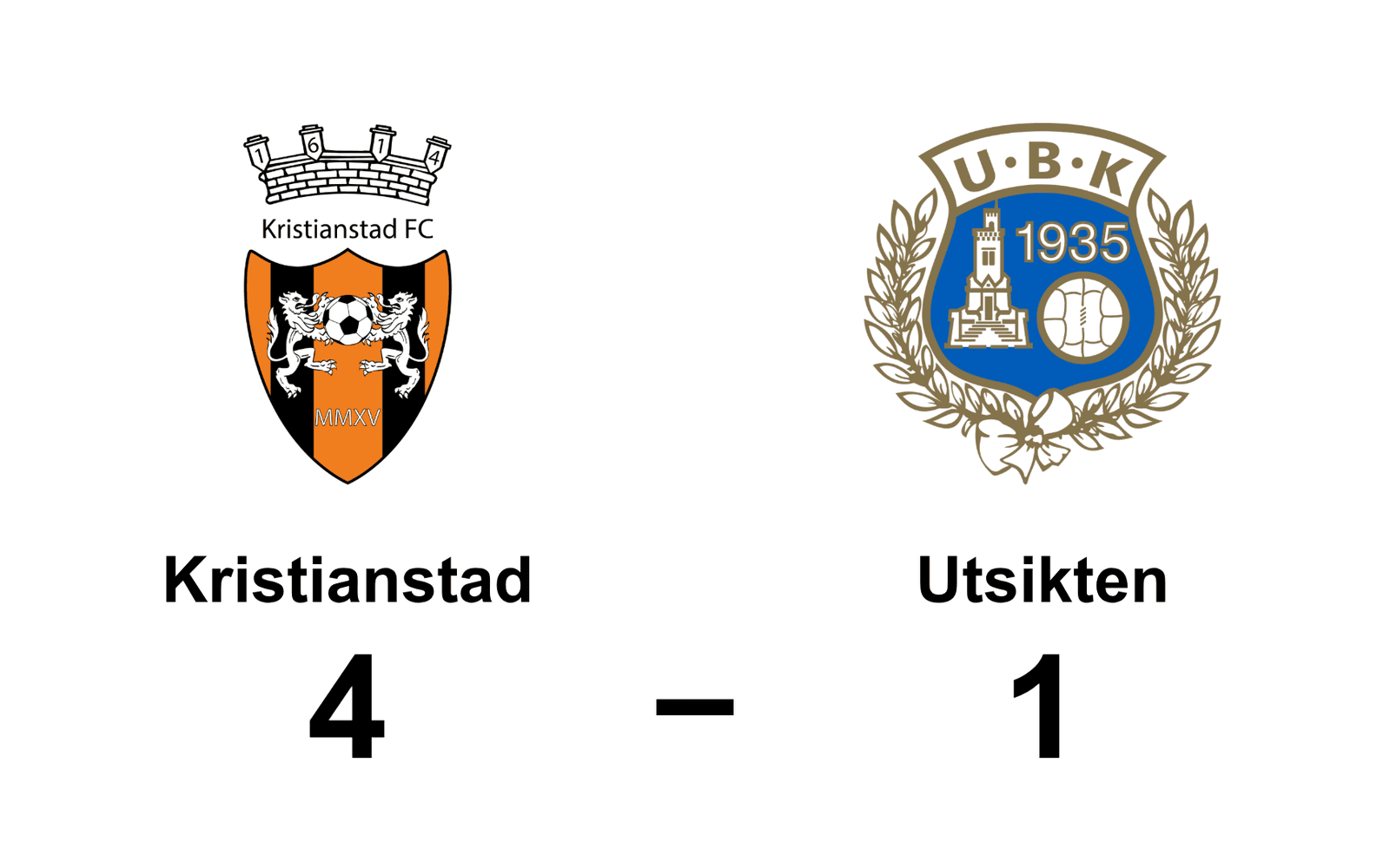 Kristianstad FC vann mot Utsiktens BK