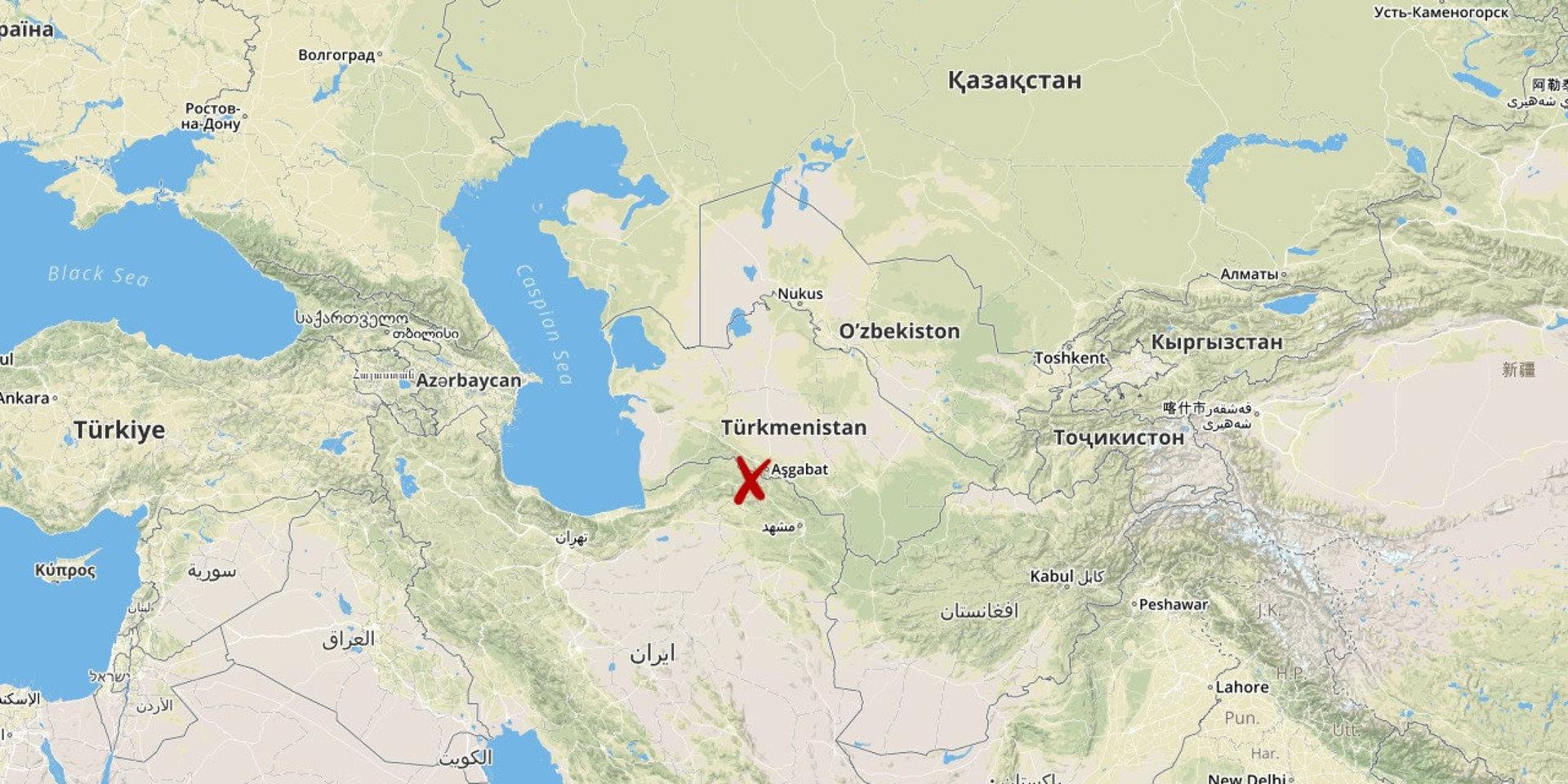 Turkmenistans huvudstad Asjchabad.