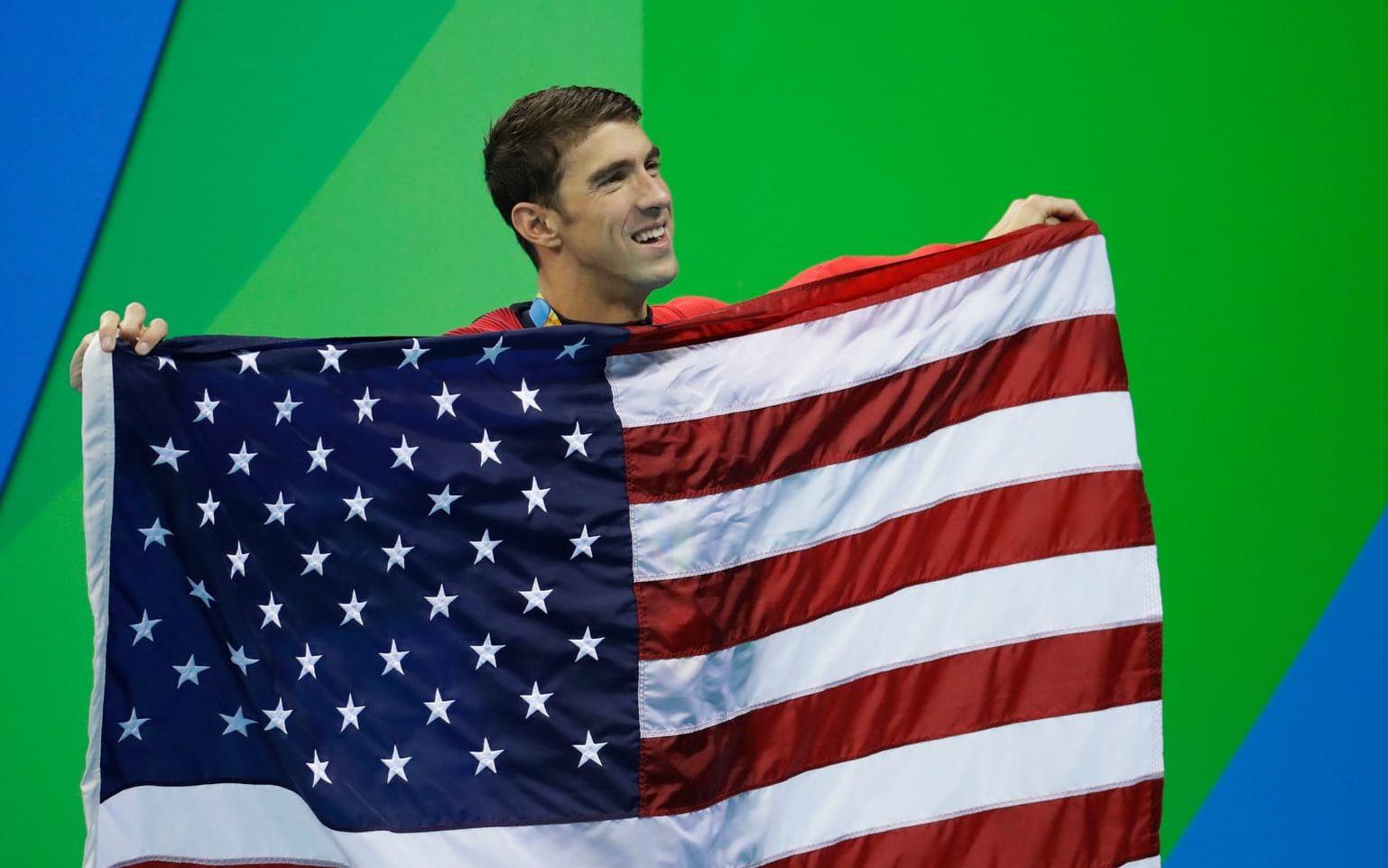 Michael Phelps, simning. Den kanske störste olympiern någonsin fick runt 10 miljoner kronor av en sponsor, han tog pengarna och startade sin egen välgörenhetsorganisation som fokuserar på arbete för att undvika drunkningsolyckor i bassänger samt att uppmuntra ungdomar att lära sig simma. Foto: TT