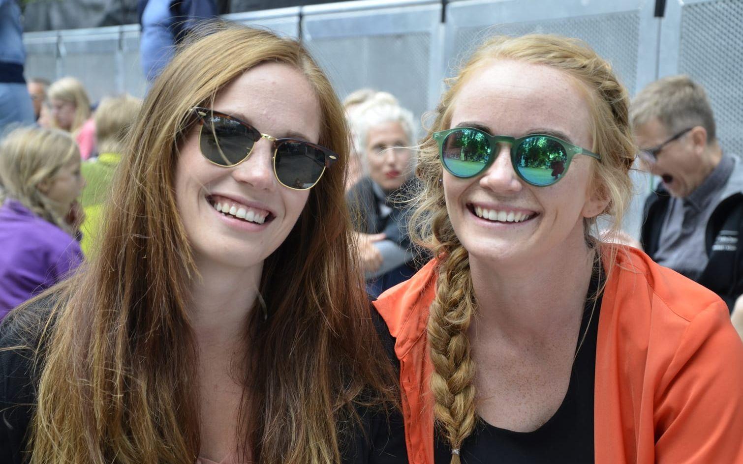 Desirée Andersson och Medelen Lindfors var glada bakom sina solglasögon.