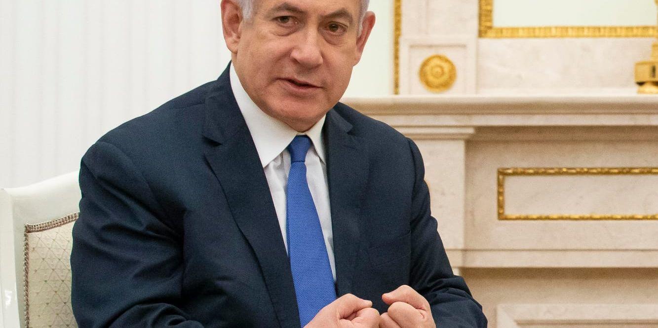 Israels premiärminister Benjamin Netanyahu under ett besök hos Rysslands president Vladimir Putin i Moskva i torsdags.