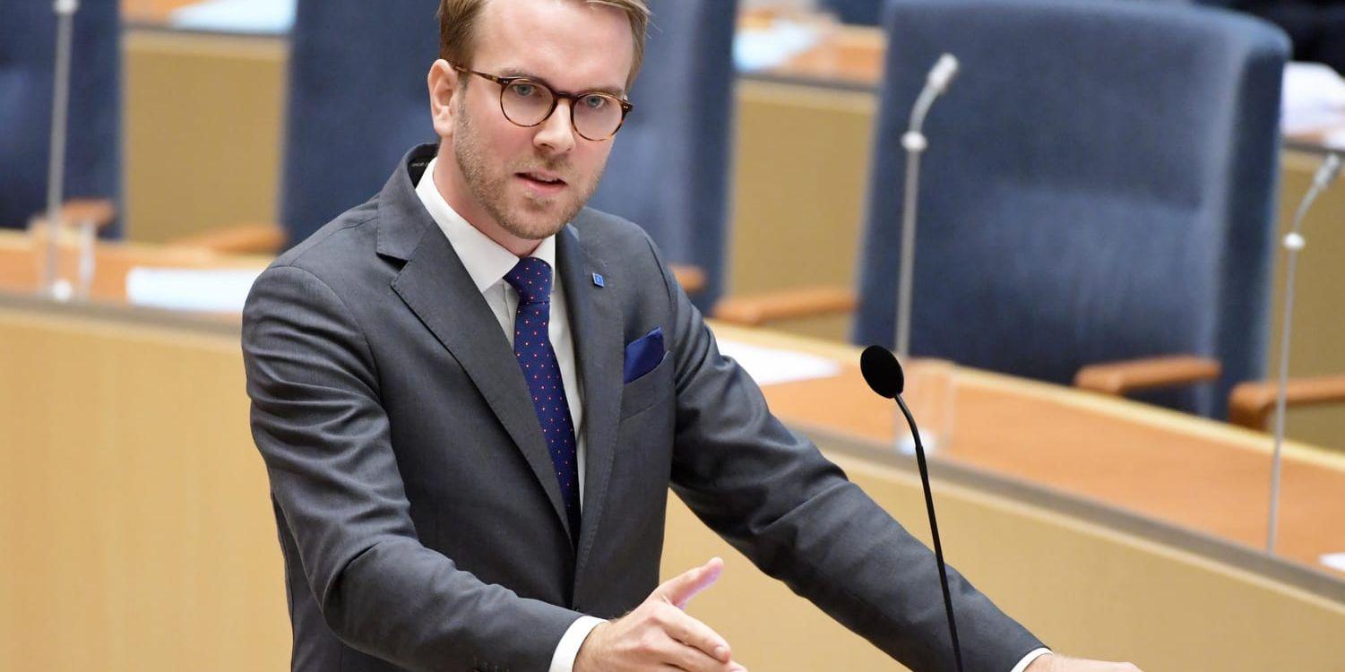 Andreas Carlson är gruppledare för Kristdemokraterna i riksdagen. Arkivbild.