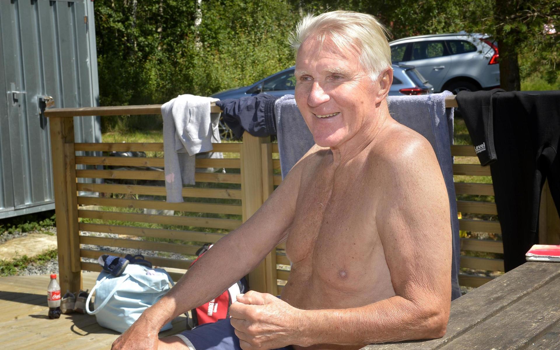 Ingemar Karlsson, 78, är dubbel Europamästare i vattenskidåkning för veteraner.
