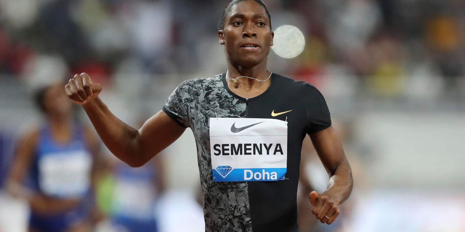 Caster Semenya vann 800-metersloppet i Doha i fredags.