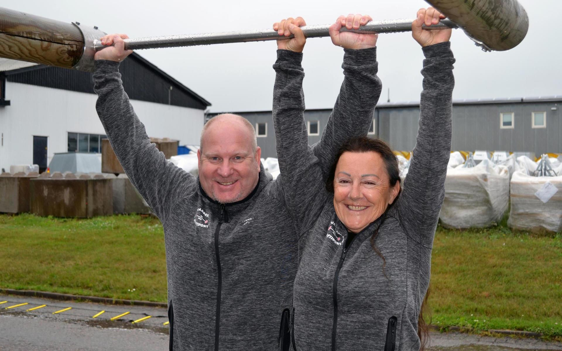 Peder Klingborg och Maria Röger har båda börjat träna styrkelyft i mogen ålder.