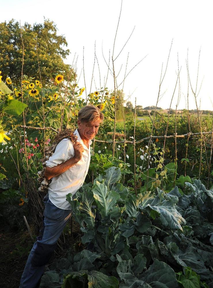 Efter drygt 30 år i Kinnekulle började mat- och trädgårdsinspiratören Hannu Sarenström om i danska Langeland 2017. Om detta berättar han i sin bok 'Det nya trädgårdslandet'. Pressbild.