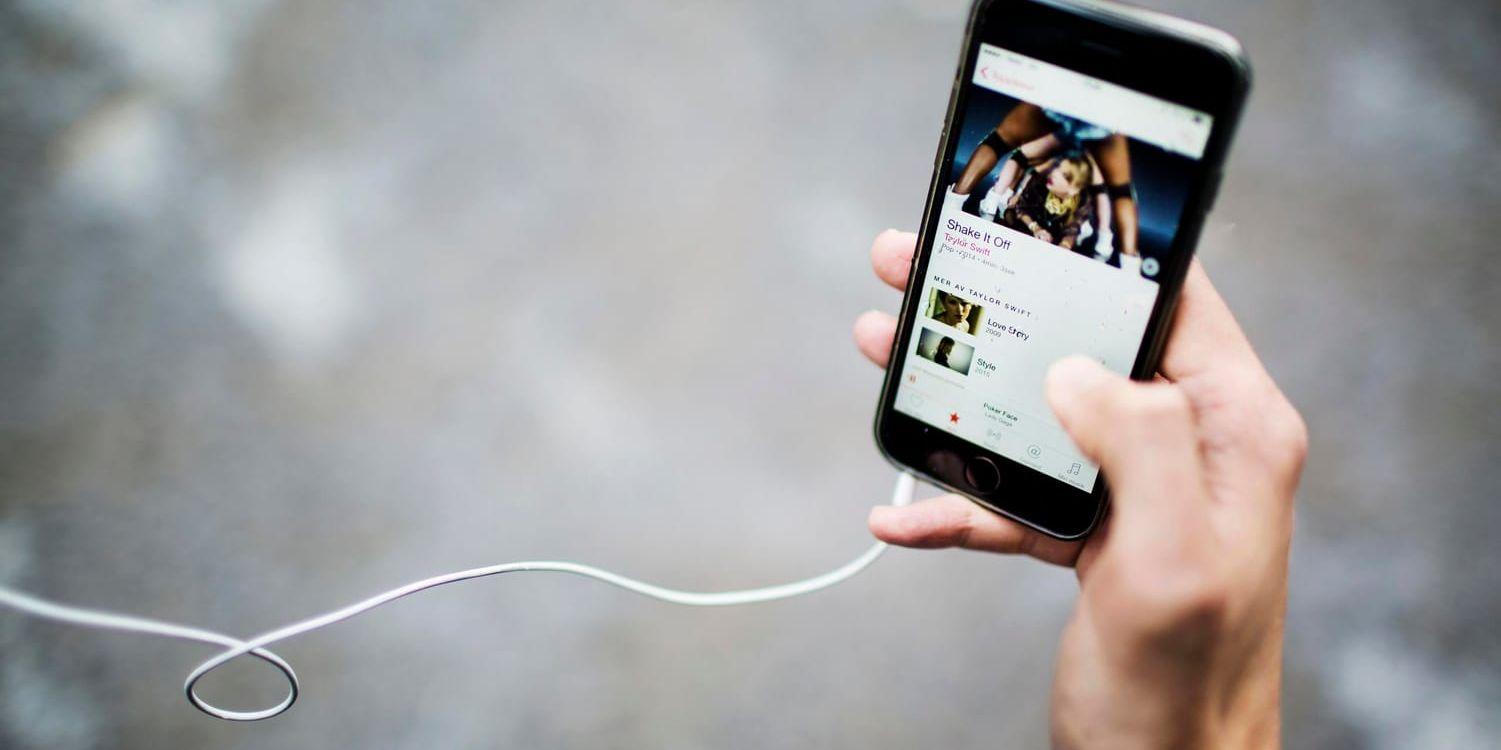Apple Music växer snabbare än Spotify i USA. Arkivbild.