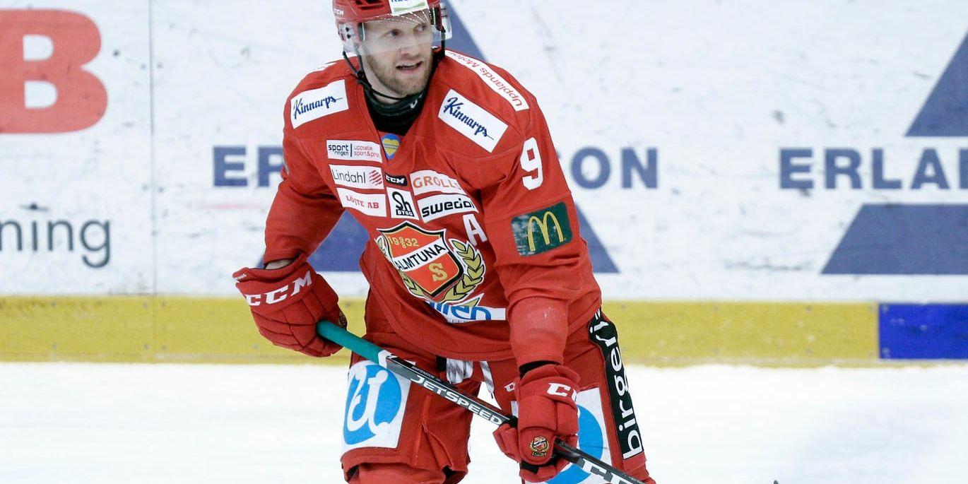 Almtuna och Tony Mårtensson åker ur hockeyallsvenskan. Arkivbild.