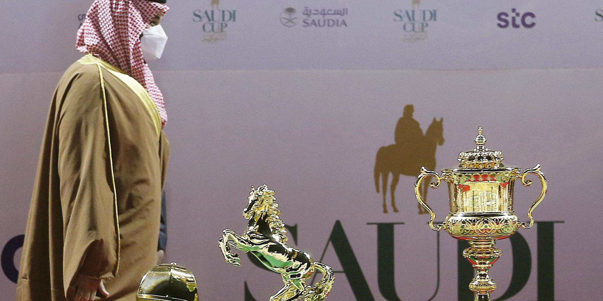 Saudiarabiens kronprins Mohammed bin Salman vid en prisutdelning häromdagen.