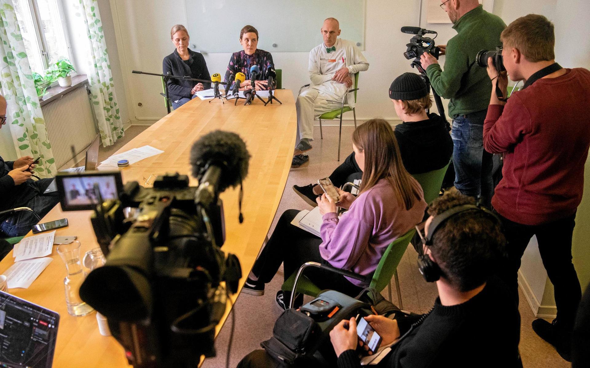 Den 12 mars höll Region Halland en av sina första presskonferenser om coronaviruset. Sedan dess har det blivit ett antal fler.