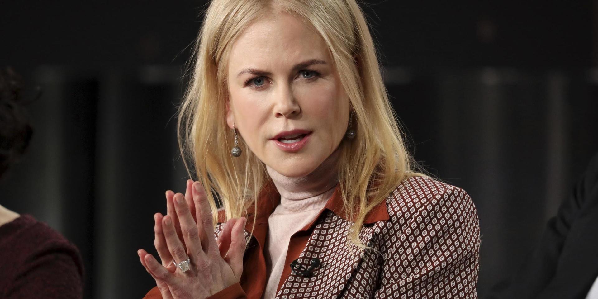 Nicole Kidman spelar en av huvudrollerna i kommande miniserien 'The undoing', vars premiär har skjutits upp till hösten. Arkivbild.