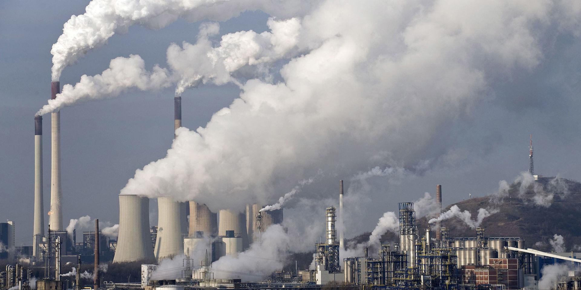 Ett kolkraftverk i Gelsenkirchen, i Tyskland, som bidrar till stora utsläpp.
