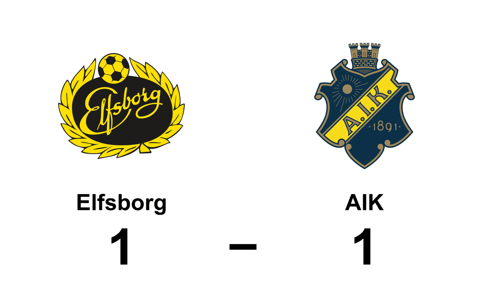 IF Elfsborg spelade lika mot AIK fotboll herr
