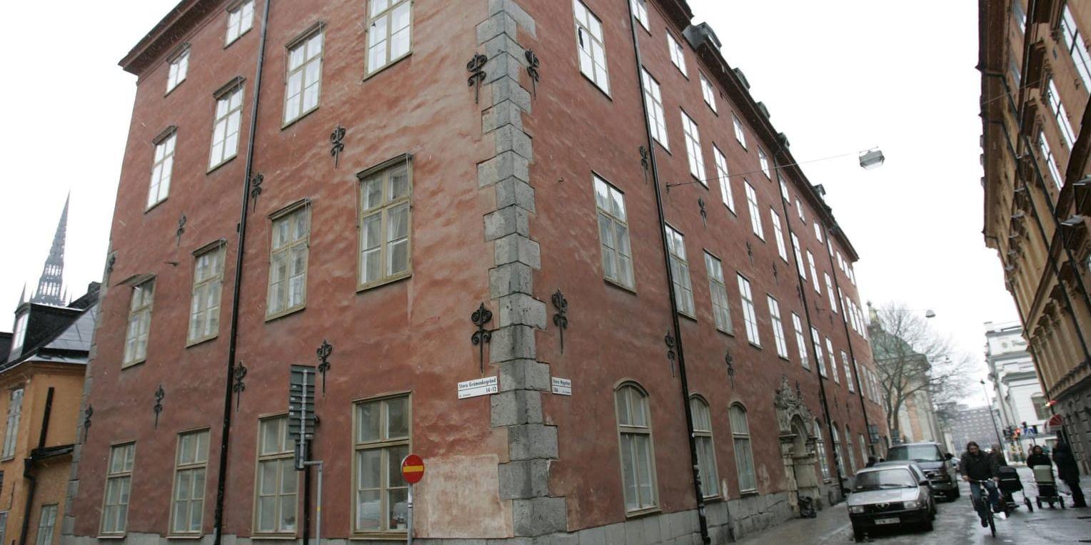Arbetsdomstolen i Gamla stan i Stockholm. Arkivbild.