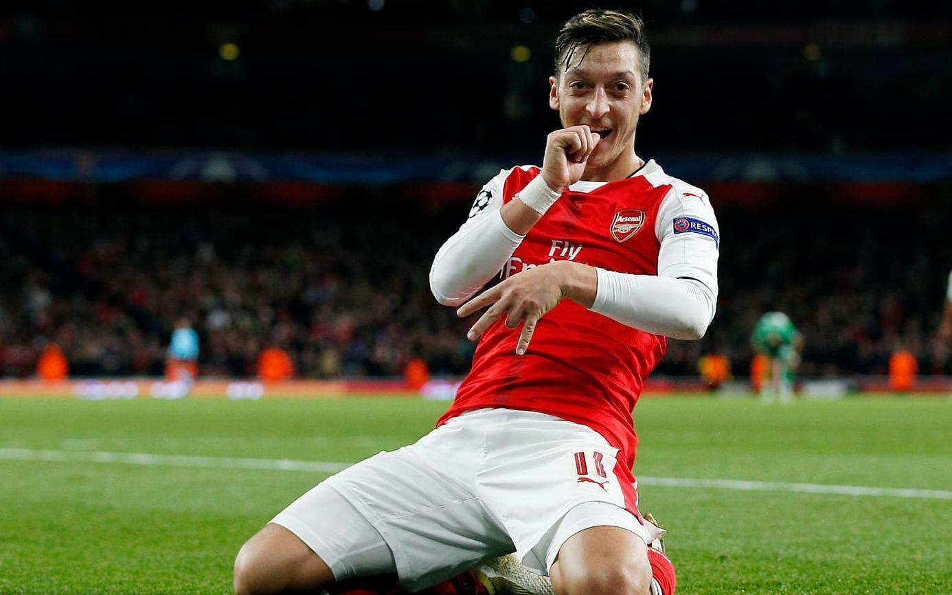 12. Mesut Özil, Arsenal. Veckolön: 140 000 pund till 2018. Foto: Bildbyrån
