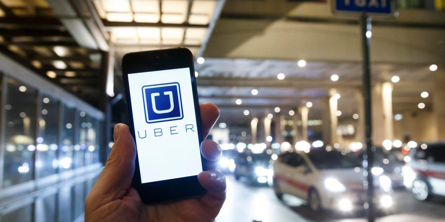 Transporttjänsten Uber –kanske det mest kända exemplet från delningsekonomin. Arkivbild.