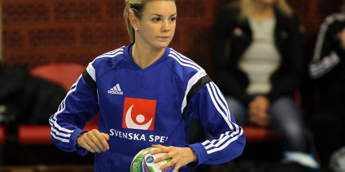 Hanna Fogelström under en landslagsträning. Nu blir hon manager i Sävehof. Arkivbild.