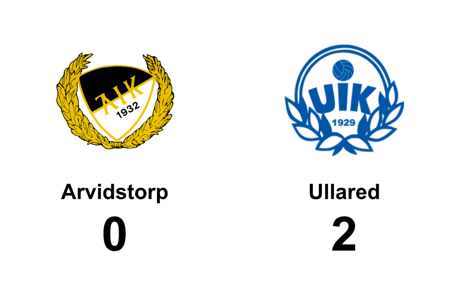 Arvidstorp IK förlorade mot Ullareds IK