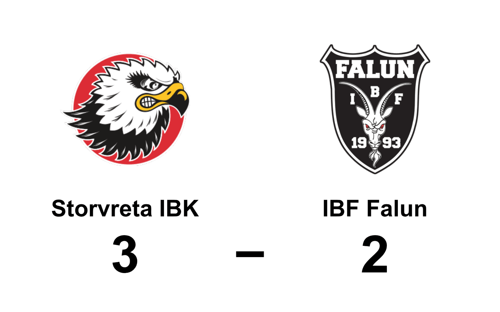 Storvreta IBK vann mot IBF Falun