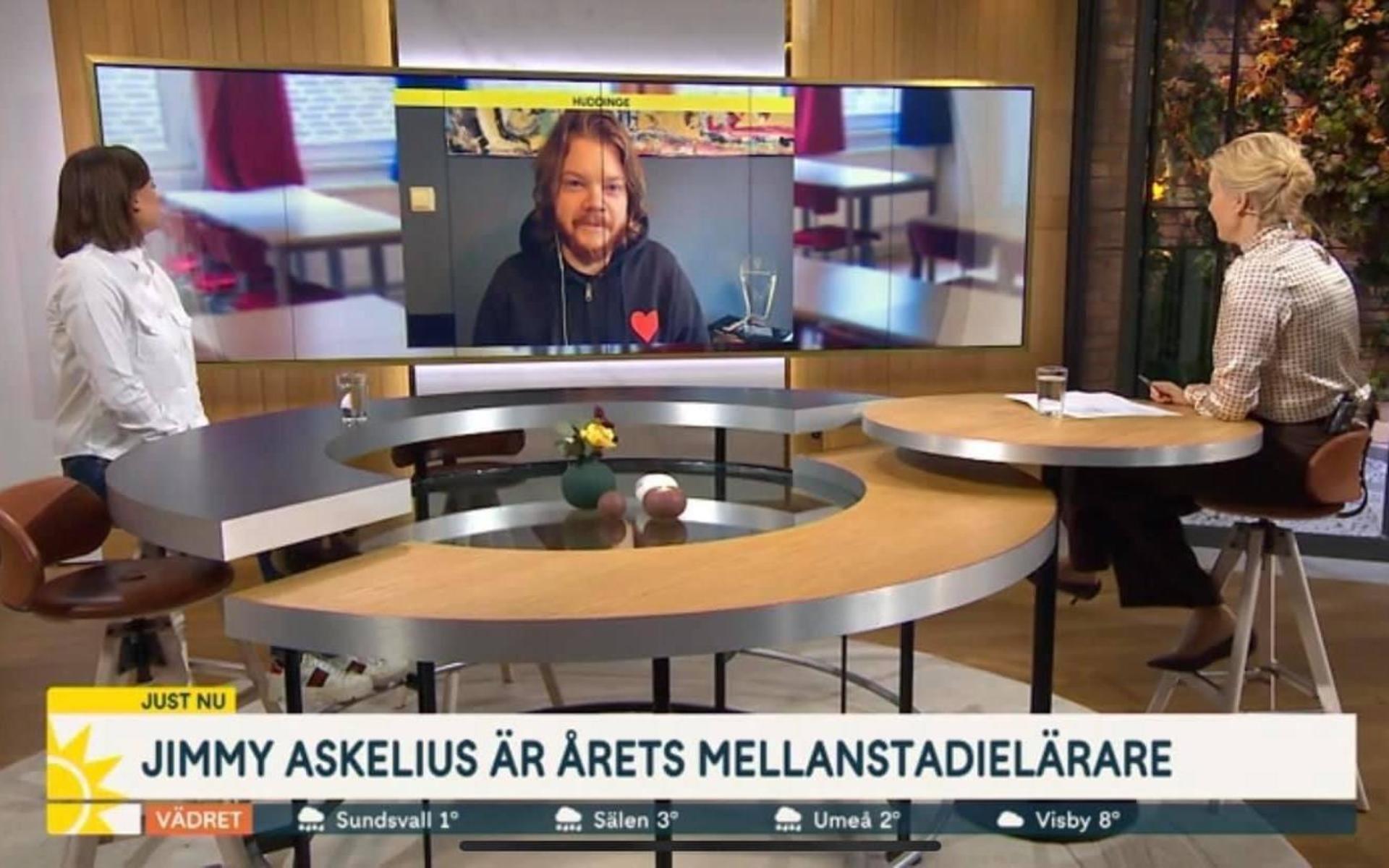 På tisdag blir det andra gången som Jimmy Askelius är med i TV4. 