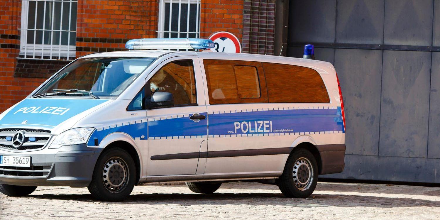 En tysk polisbil. Arkivbild.