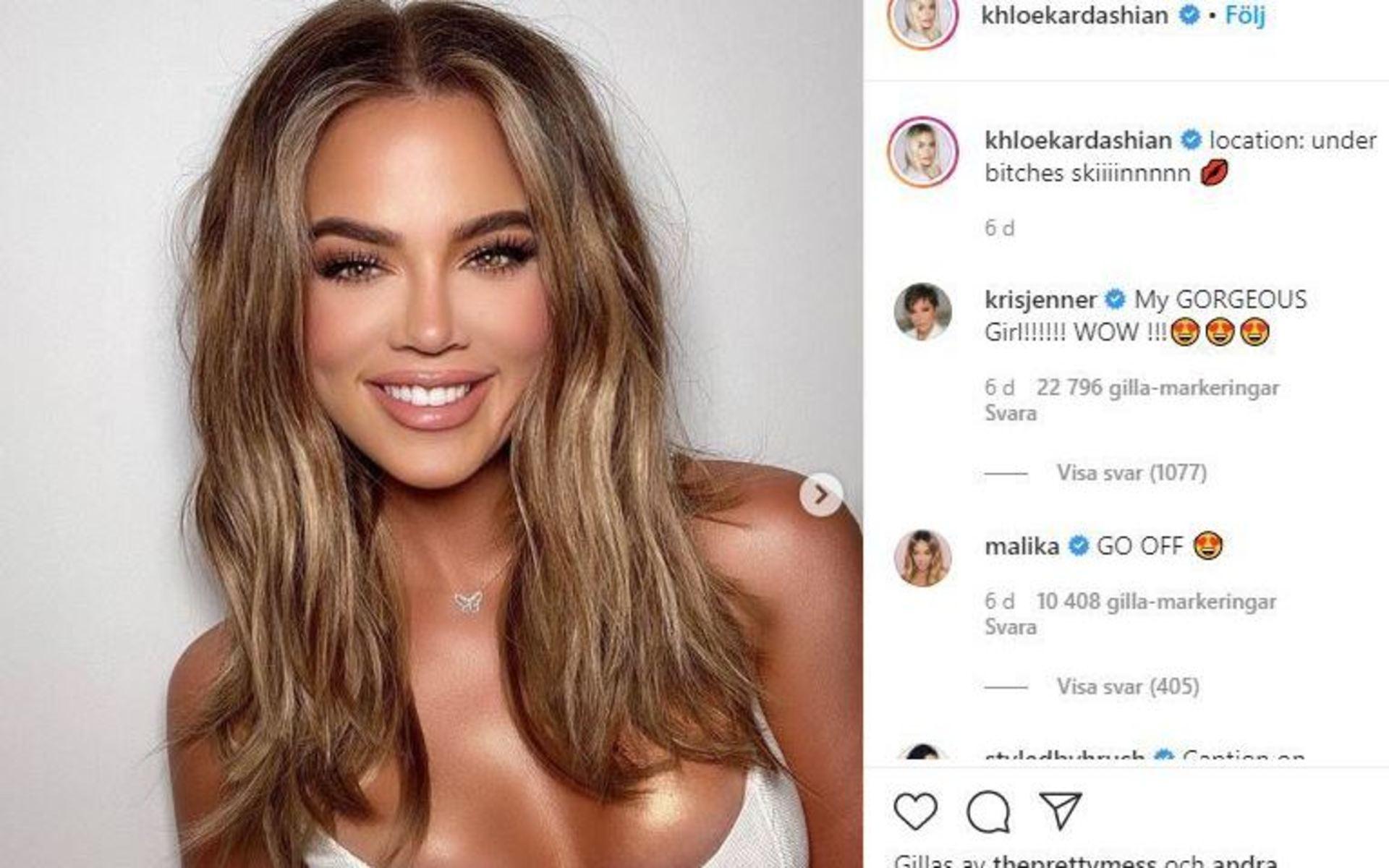 Men är inte bara hennes husförsäljning som gett henne rubriker den senaste veckan. För cirka en vecka sedan lade Khloé Kardashian ut en bild på sitt ansikte på Instagram som gav henne rubriker, men även och ris och ros från sina följare.