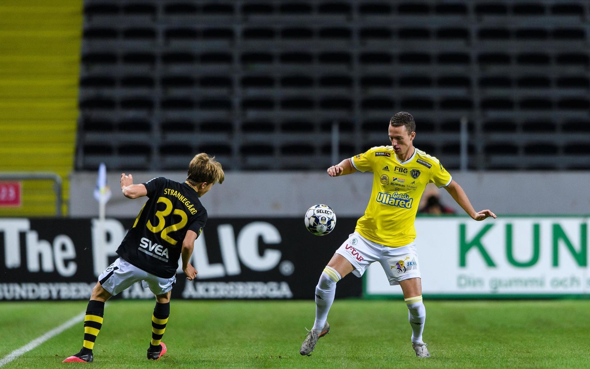 Sander van Looy hade AIK:s Tom Strannegård på sin kant.