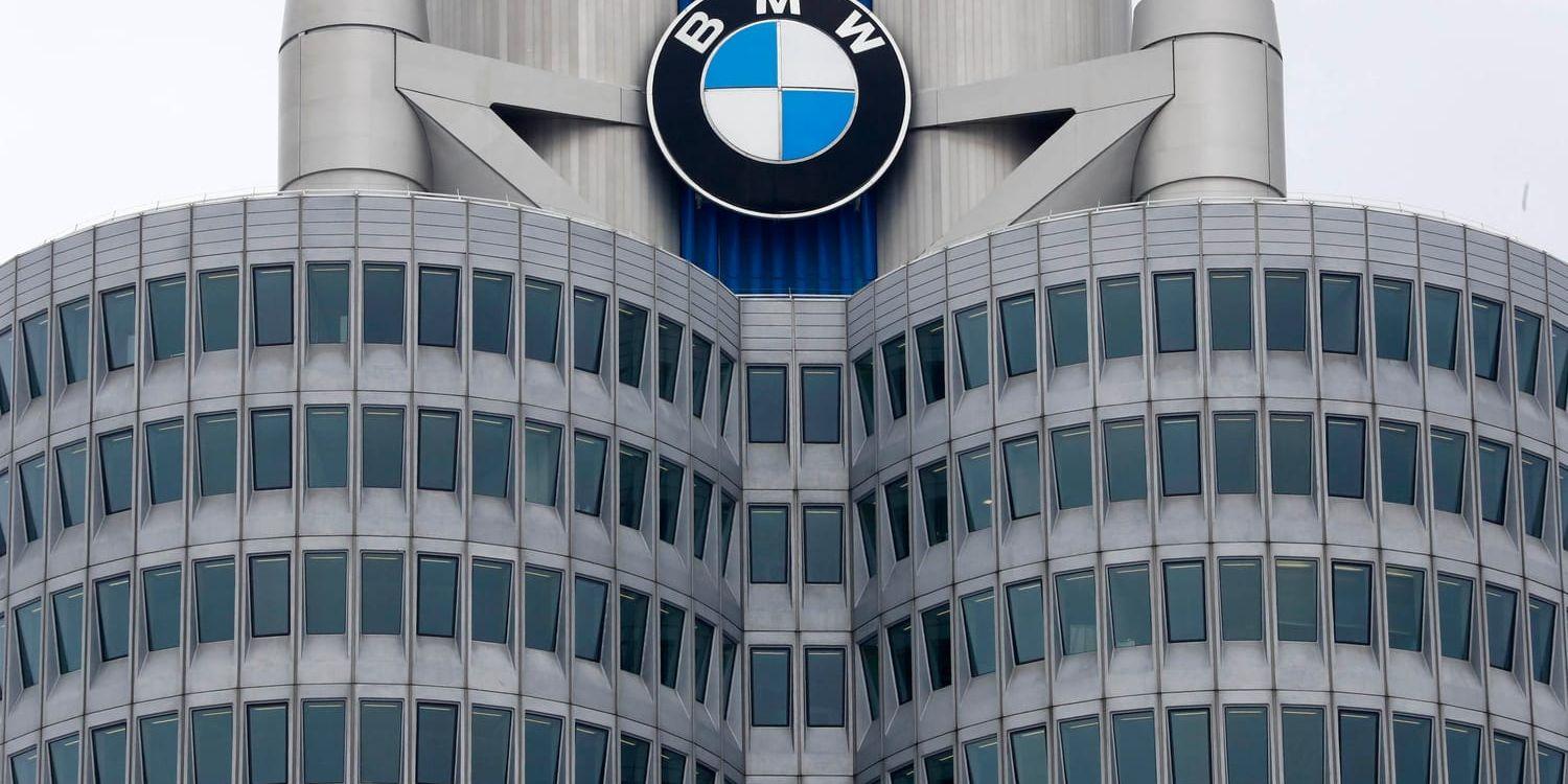 Den tyska biltillverkaren BMW:s högkvarter i München i Tyskland. Arkivbild.
