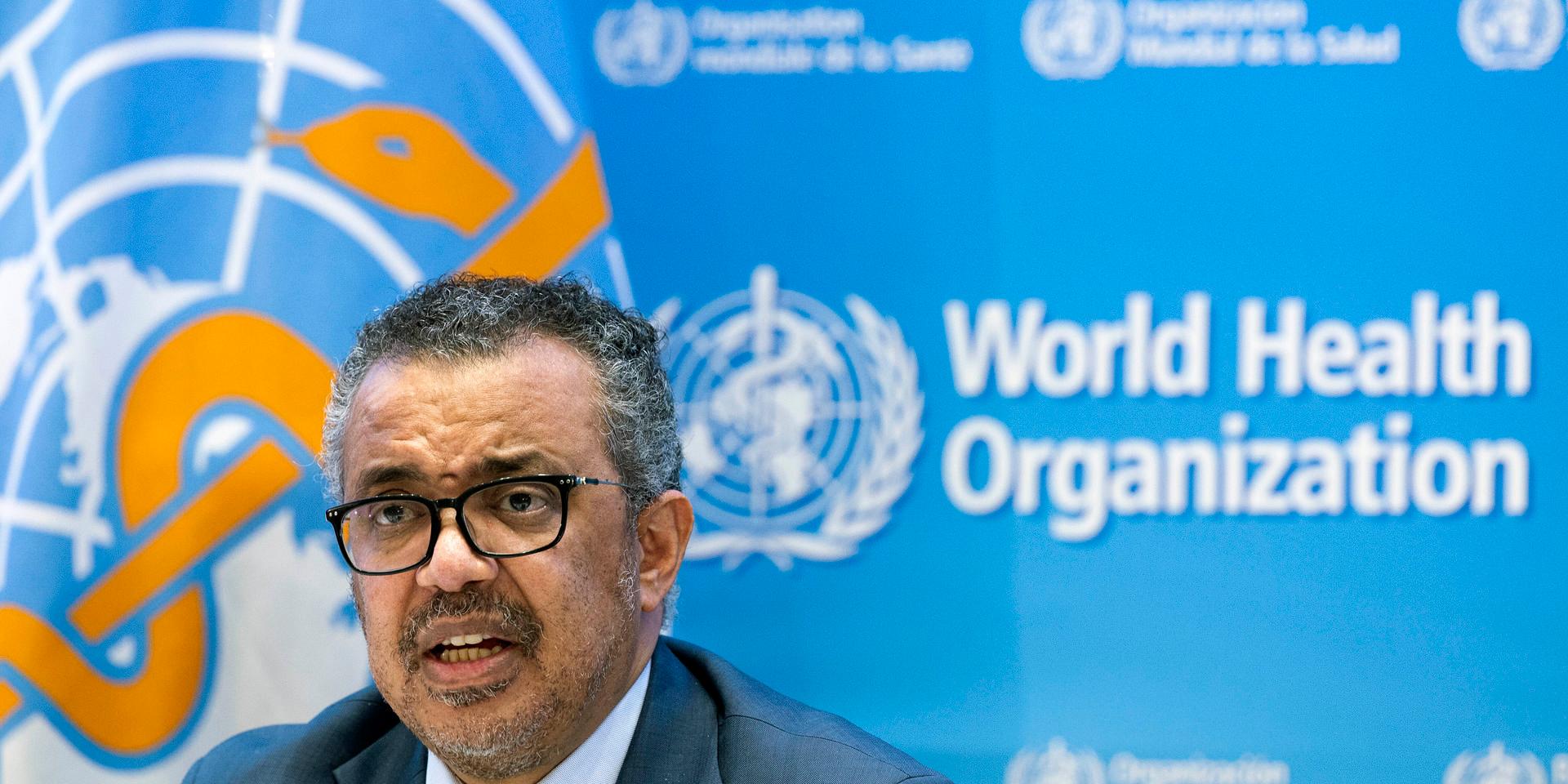 Tedros Adhanom Ghebreyesus, generaldirektör för Världshälsoorganisationen (WHO). Arkivbild.