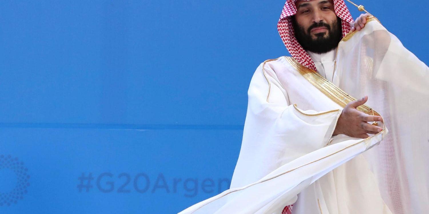Den saudiske kronprinsen Mohammed bin Salman under G20-mötet i Argentina.