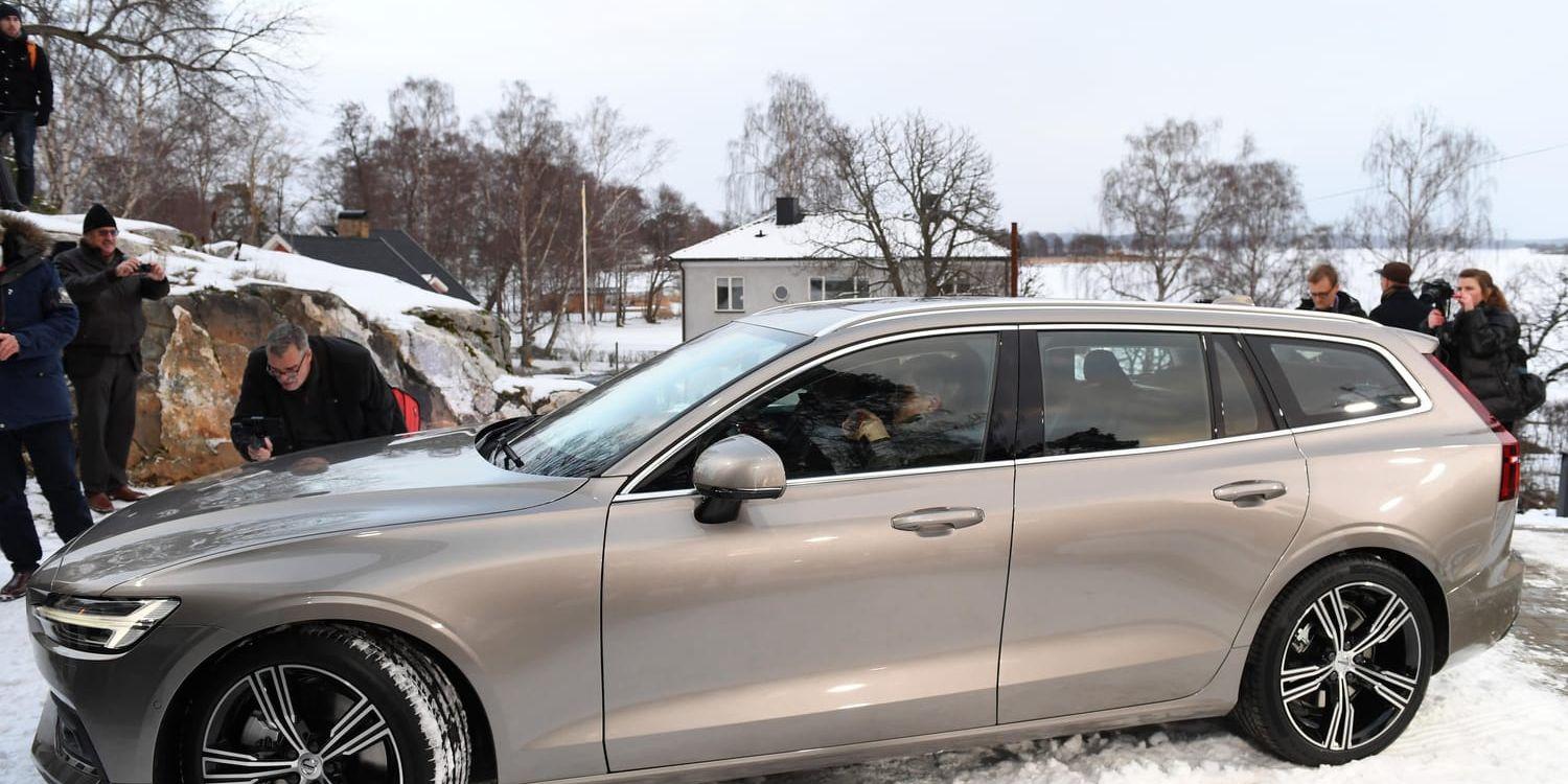 Volvo Cars presenterade sin nya kombi V60 i Täby utanför Stockholm på onsdagen.