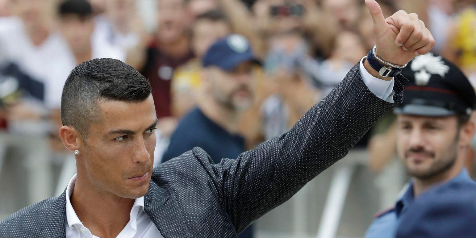 Cristiano Ronaldo har accepterat det bötesstraff på 190 miljoner kronor som han av en spansk domstol dömts att betala för skattebrott. Arkivbild