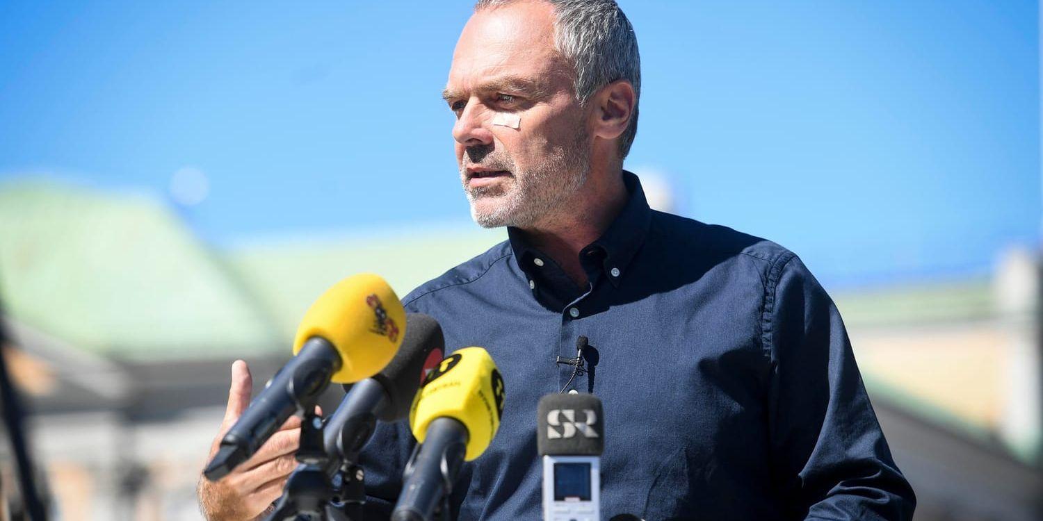Liberalernas partiledare Jan Björklund presenterade partiets valmanifest i måndags i riksdagshusets park.