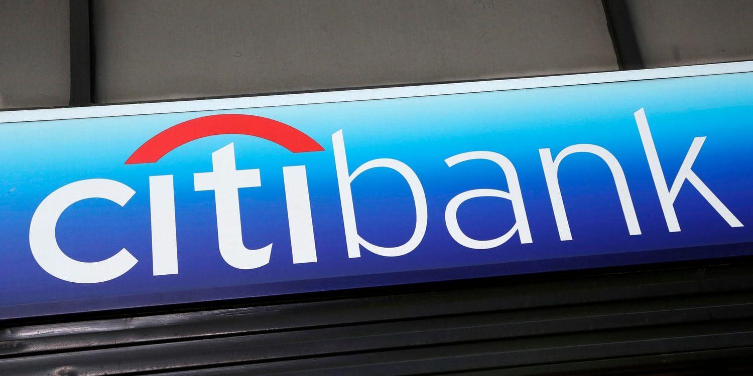 Citigroup, där Citibank ingår, redovisar sina siffror för fjärde kvartalet. Arkivbild.