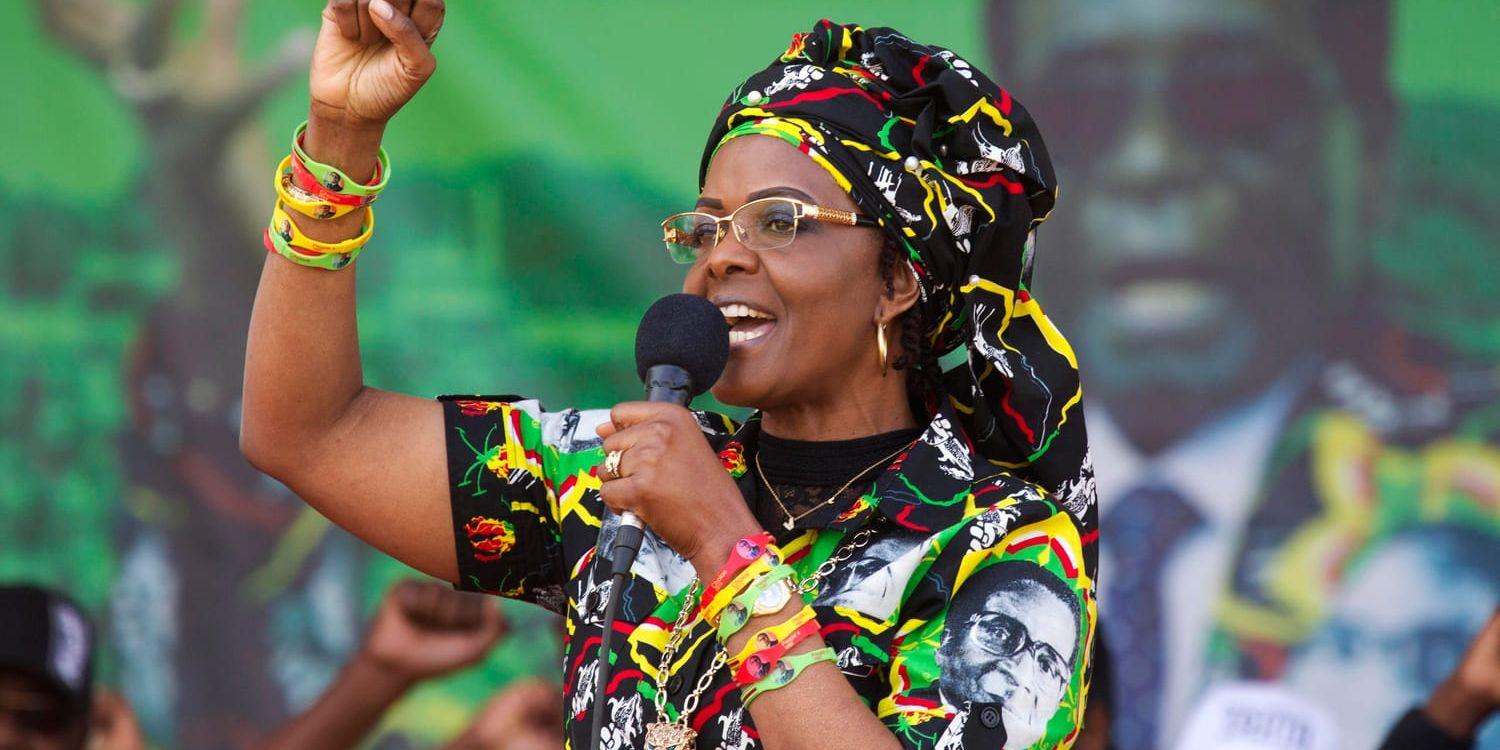 Den tidigare presidenten Robert Mugabes hustru Grace. Arkivbild.