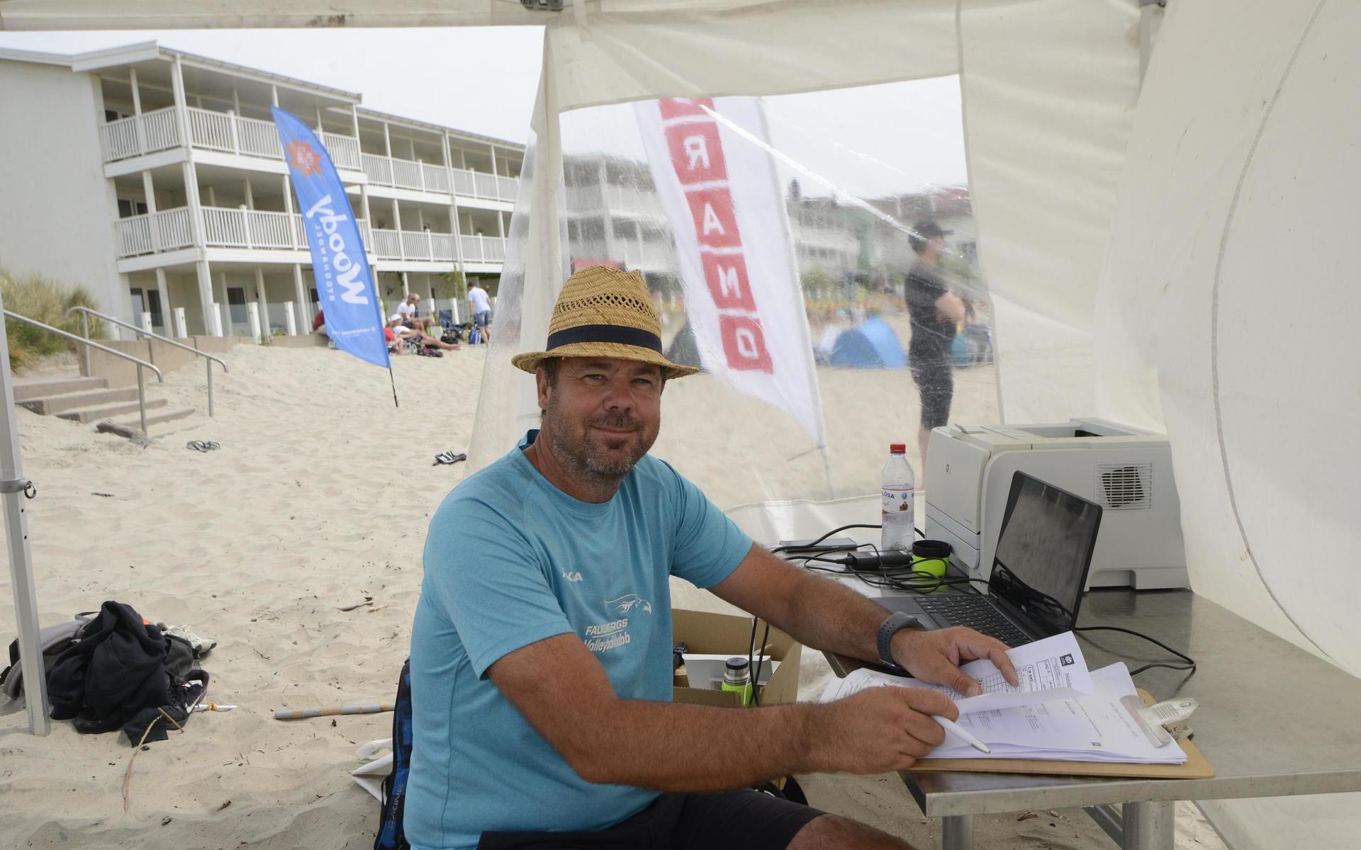 Skrea Beach Cups tävlings ledare Pär-Eric ”Peppe” Heiner var nöjd med helgens arrangemang.