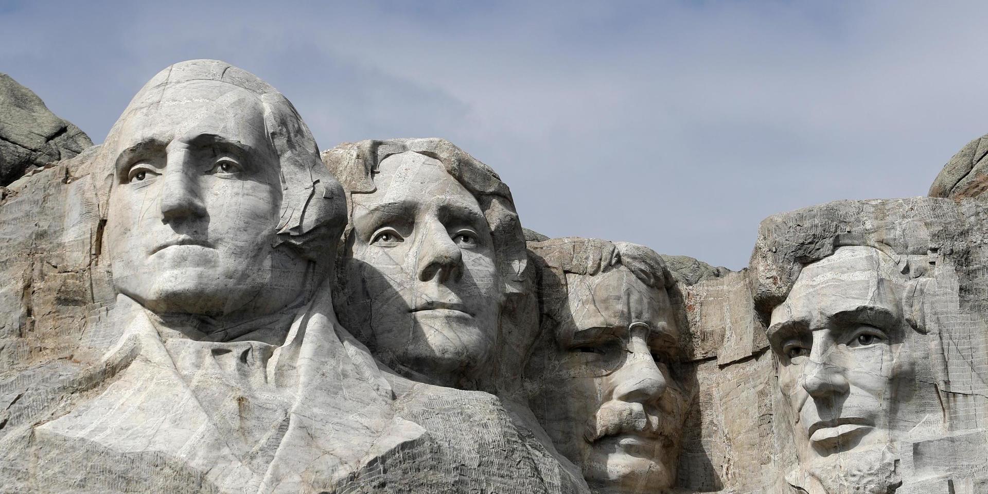 Monumentet Mount Rushmore i Keystone i South Dakota. 