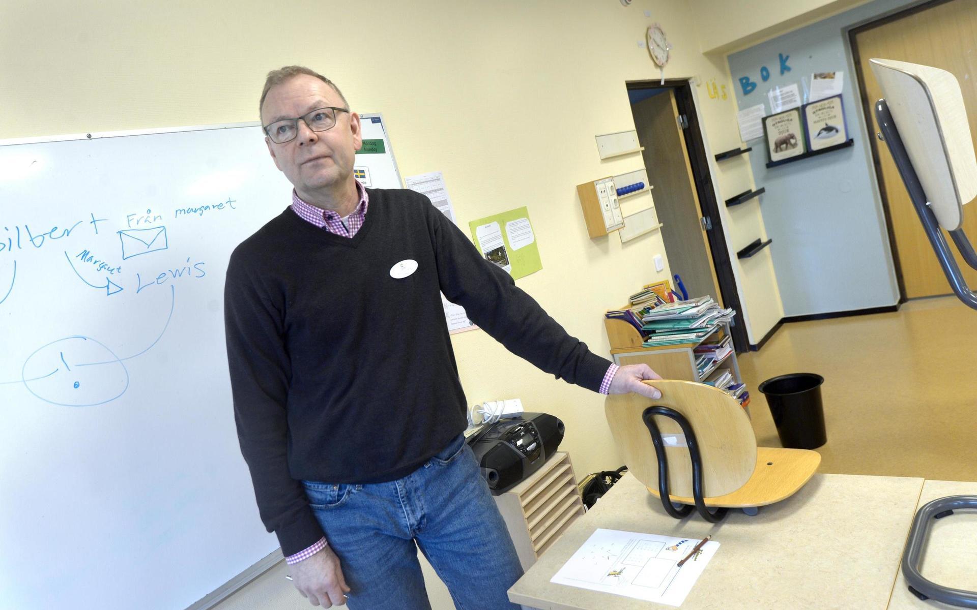 Skolans rektor Björn Söderqvist Ceder ser fram emot renoveringen.