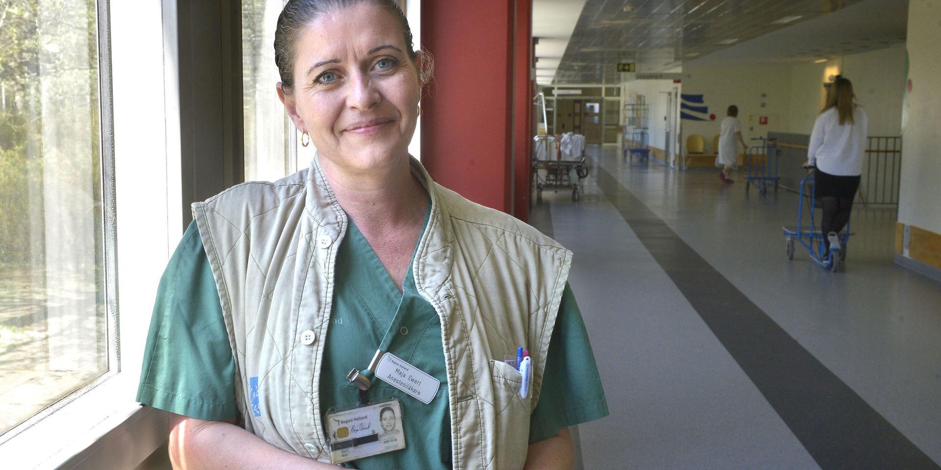 Maja Ewert, chef för intensivvårdsavdelningen.