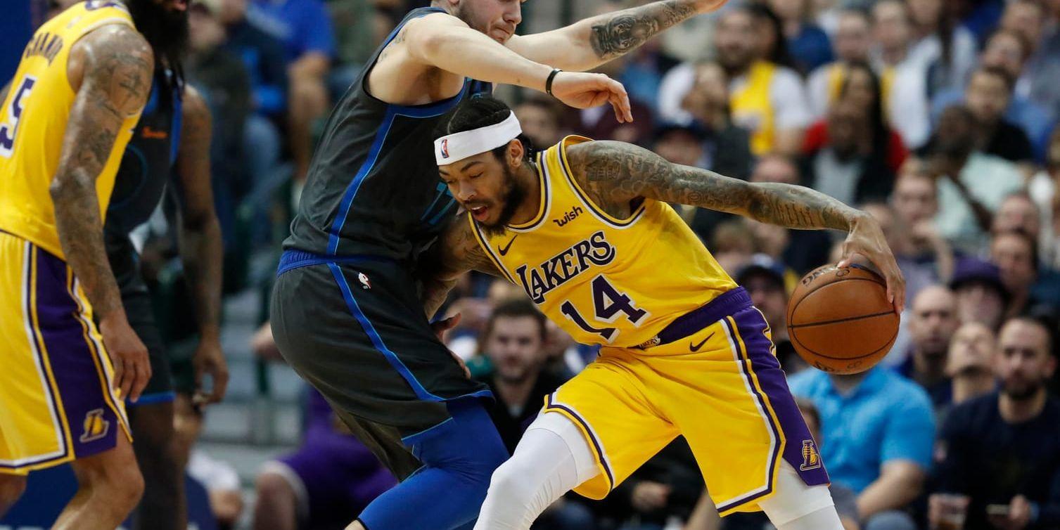 Los Angeles Lakers Brandon Ingram blev matchhjälte mot Dallas.