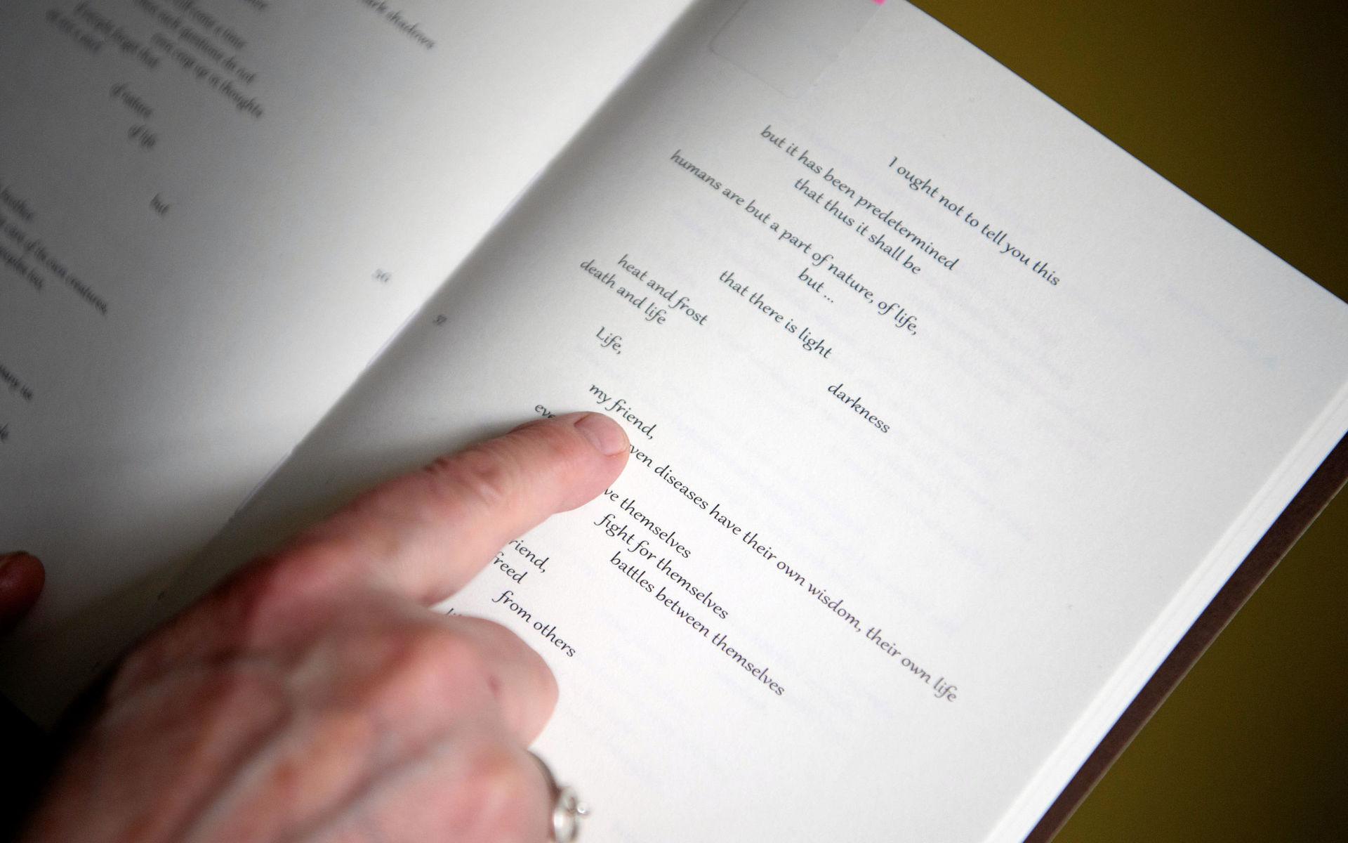 De flesta texterna i projektet är nyskrivna, men Åsa Simma läser in en dikt av samiske Nils Aslak Valkeapää.