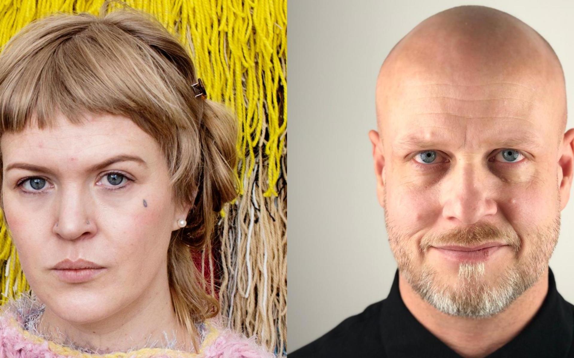 Emelie Röndahl och Johan Svensson är två av kulturarbetarna som får Region Hallands arbetsstipendium i år.