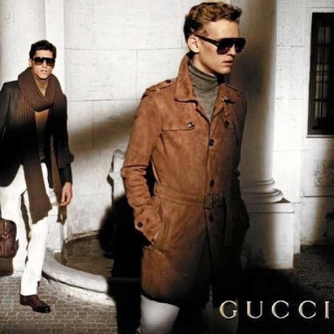 Fotomodellen Alexander Wolff i en kampanj för Gucci.