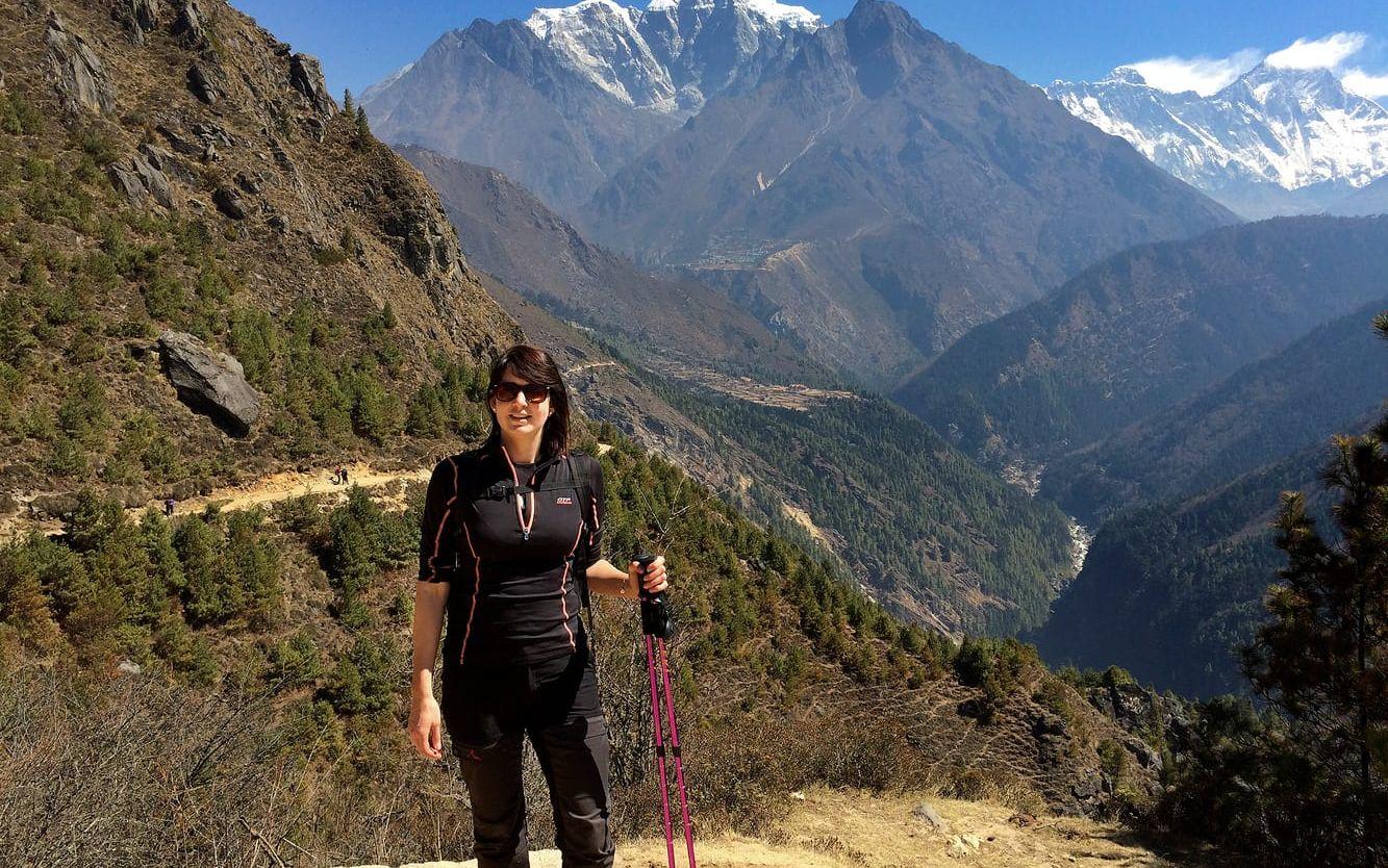 Meditativt. I Himalaya trivs hon och här vill hon flyga bland bergen. "Man kan leverera material till behövande, flyga sjuktransporter och göra räddningsinsatser."