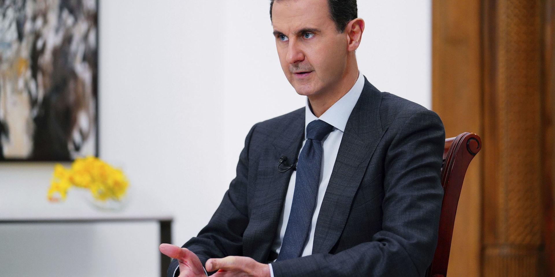 Syriens president Bashar Assad pekas ut som skyldig till användandet av kemiska vapen 2017. Arkivbild. 